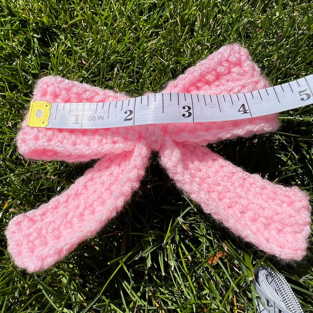 3/$20 Hand Crocheted Big Beautiful Bow Keychain/Bag Charm! - Picture 7 of 12